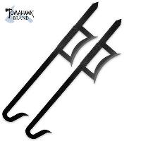 XL1111 - 2-Piece Chinese Hook Sword Set Black - XL1111