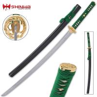 KZ1078 - Shinwa Dragontail Katana and Scabbard - Damascus Steel Blade