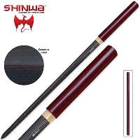 KZ351MDD - Shinwa Red Black Damascus Samurai Nodachi Sword - KZ351MDD