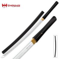 KZ405BKCB - Shinwa Sleek Black Shirasaya Sword