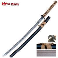 KZ6202LDZ - Shinwa Regal Katana Tan Sword Damascus KZ6202LDZ