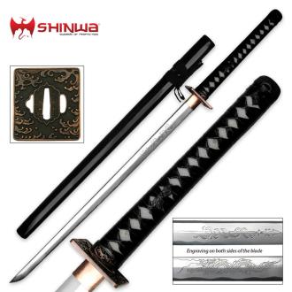 Shinwa Hand Forged Imperial Samurai Sword With Scabbard