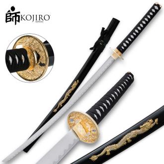 Kojiro Samurai Warrior Carbon Steel Katana Sword Black