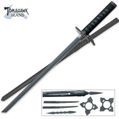 Black Urban Ninja Sword Set