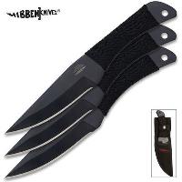 GH0947B - Gil Hibben Black Triple Pro Throwing Knife Set - GH0947B