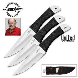 Gil Hibben Large Throwing Knife Triple Set GH947CSNB