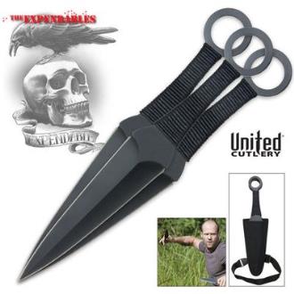 Expendables Kunai 3 Piece Throwing Knife Set - UC2772