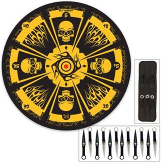 Skull Master Throwing Knife Set & Target - XL1510