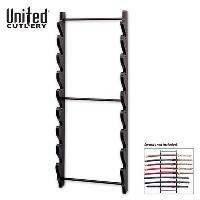 UC1060 - 8-Piece Black Wall Mount Sword Display - UC1060