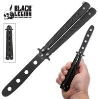 49-BV270 - Black Legion Butterfly Knife Trainer Black