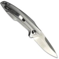 AU-141SL - Silver Handle CNC Machined Switchblade Silver Blade