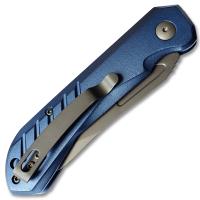 AU-473 - Delta Automatic Knife Blue Aluminum Handle