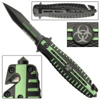 AZ937 - Quarantine Killer Spring Assist Tactical Knife