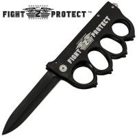 B-161-BK-F2P - Fight to Protect Brass Knuckle Trigger Action Folder