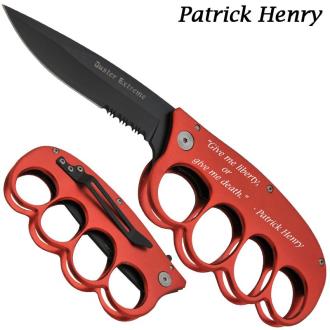 Patrick Henry Give Me Liberty Knuckle Buckle Knife
