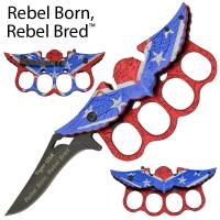 B-163- - Tiger-USA Rebel Eagle Knuckle Trench Knife