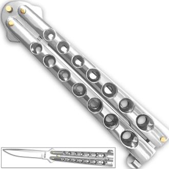 Scoundrel Silver Butterfly Knife