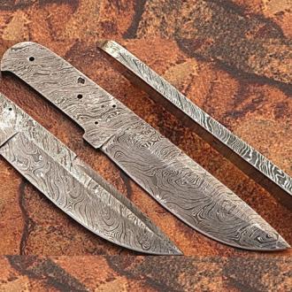 Custom Full Damascus Steel Knife Blank Blade 9.75in 1095 Steel