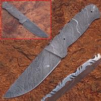 BDM-2282 - CUSTOM MADE DAMASCUS BLANK BLADE FULL TANG Knife