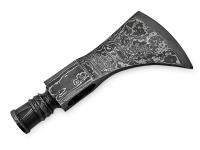 BDM-2386 - White Deer Thumper Damascus Hammer Axe Head Blank Battle Hatchet Tomahawk