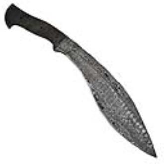 1095HC Damascus Steel Blank Blade Kukri Knife Make-Your-Own Handle