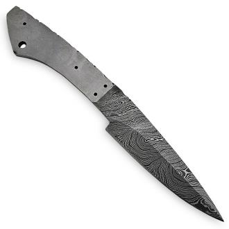 White Deer Damascus Blank Skinner Knife 55-60 HRC Hardness Folded Steel