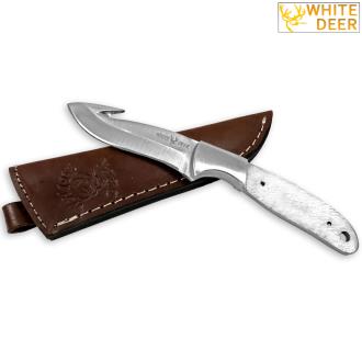 White Deer Blank Guthook Junior Series J2 Steel Skinner Knife Blade