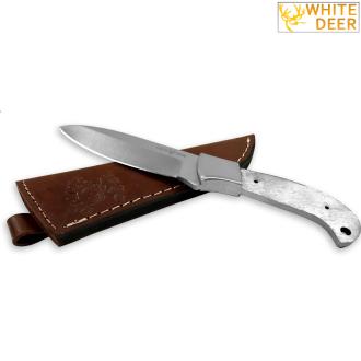 White Deer Full Tang Blank J2 Steel Tactical Knife Operators Drop Point