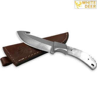 White Deer Guthook Ranger Series Blank J2 Steel Skinner Knife for Making DIY Blade