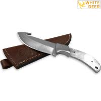 BDM-9412 - White Deer Guthook Ranger Series Blank J2 Steel Skinner Knife for Making DIY Blade