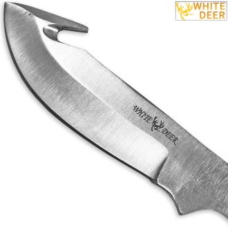 White Deer Blank Guthook Ranger Series J2 Steel Skinner Knife Blade