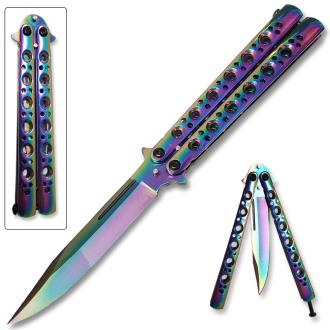 Balisong Rainbow Butterfly Knife
