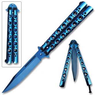 Swift Blue Balisong Butterfly Knife