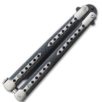 BF-169Bk - Swift Black Balisong  Two-Tone Titanium Coated Butterly Knife