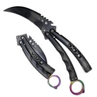 BF-213BK - Black Karambit Tactical Butterfly Knife Limited Edition