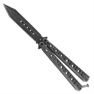 Steel Coal Strike Butterfly Knife