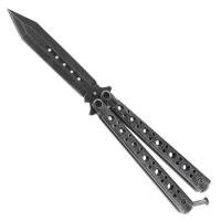 BF2138 - Steel Coal Strike Butterfly Knife