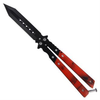 Solar Flare Flipping Butterfly Knife