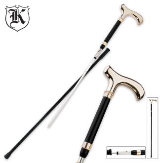 Black and Gold Gent Sword Cane