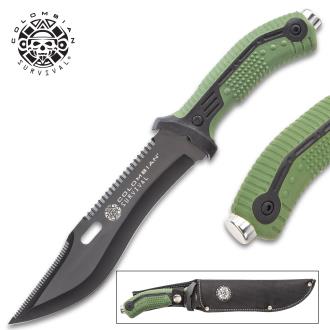 Colombian Bogota Survival Fixed Blade Knife With Sheath