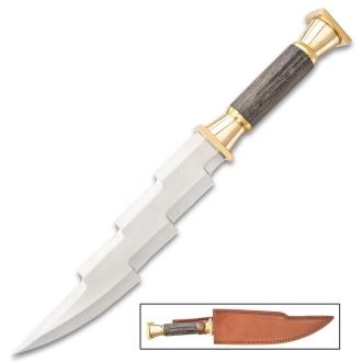 Storm Strike Lightning Bolt Knife With Sheath