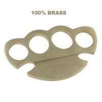 Two Finger Double Knuckle Pure Brass Paper Weight Knuckleduster