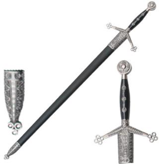 Rebellion Scottish Claymore Sword Distinguished Ornate Celtic Broadsword 44.25in