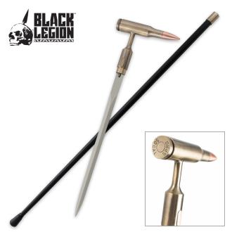 Black Legion 50 Cal Bullet Sword Cane