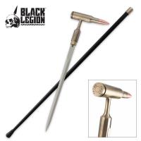 BV324 - Black Legion 50 Cal Bullet Sword Cane