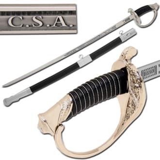 Csa Cavalry Saber Civil War Officer Sword Sw966-525b Swords