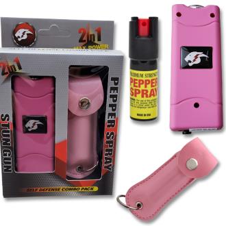 Pink Self Defense Combo (Stun Gun / Pepper Spray)