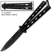 CH-128-50BK - Elipsi Black Butterfly Knife Balisong