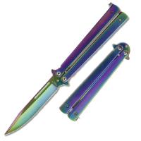 CH-155-50CT - Allusionist Rainbow Butterfly Knife Balisong
