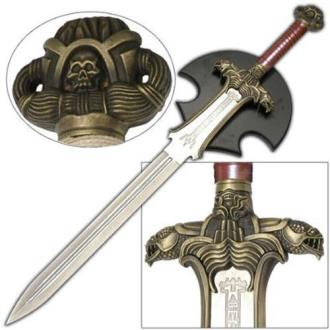 Conan Atlantean Hyborian Age Sword Engraved with Plaque